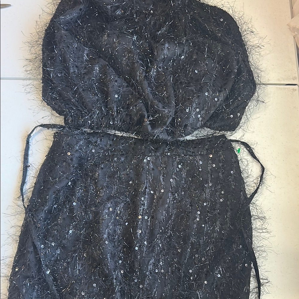 PANN PANN | Black Sequin Halter Set M/L - Picture 2 of 6